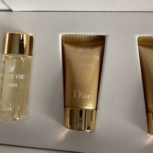 NIB Dior L’OR DE VIE discovery gift set travel case La Lotion, Serum, Creme - Picture 7 of 14
